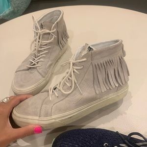 Leather Fringe Vans